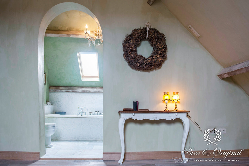 Pure & Original Neutral Ground Fresco kalkverf in interieur