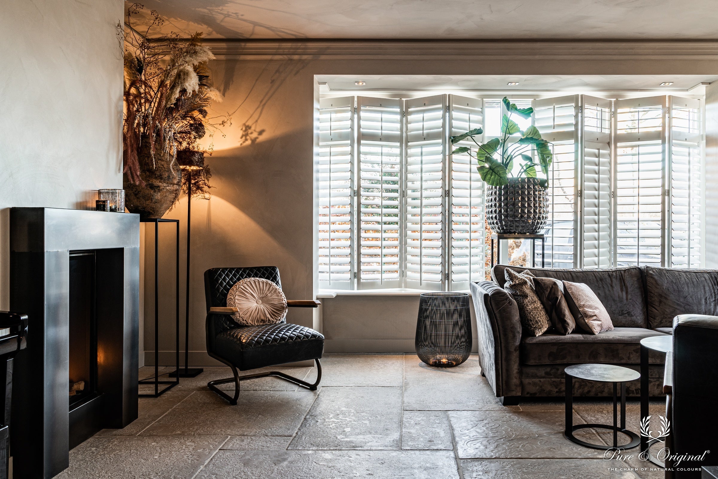 Pure & Original Old Flax Fresco kalkverf in interieur