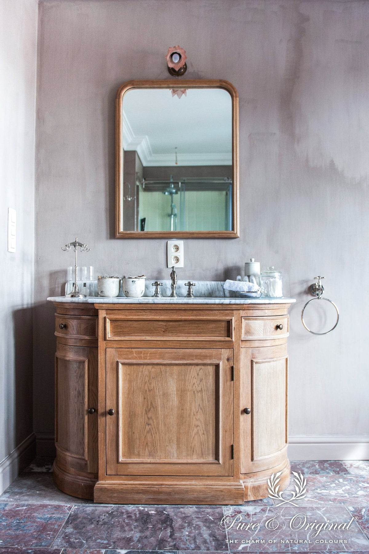 Pure & Original Old Rose Fresco kalkverf in interieur