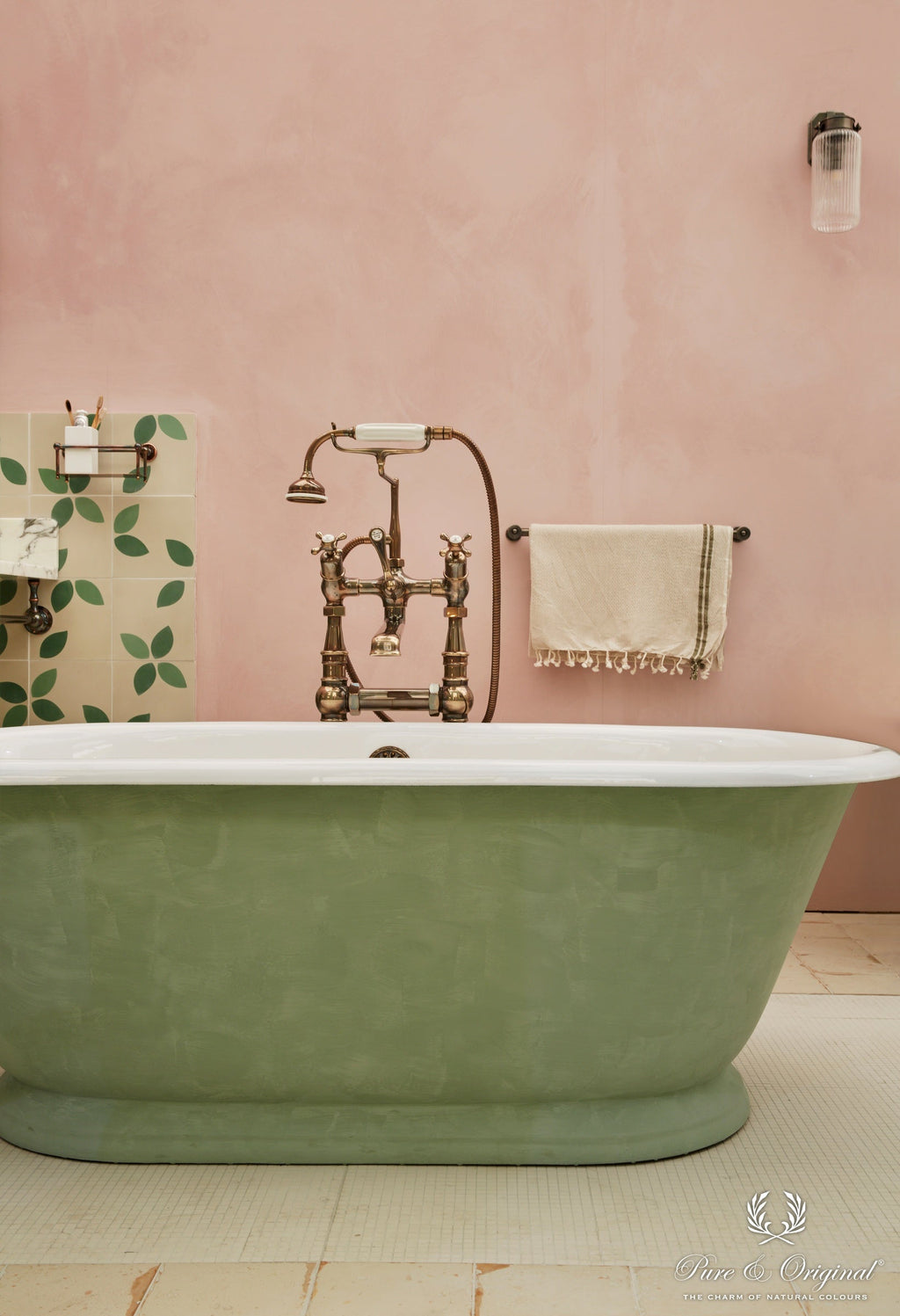 Pure & Original Old Rose Marrakech Walls kalkstuc in interieur