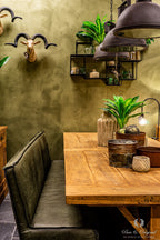 Pure & Original Olive Drab Marrakech Walls kalkstuc in interieur