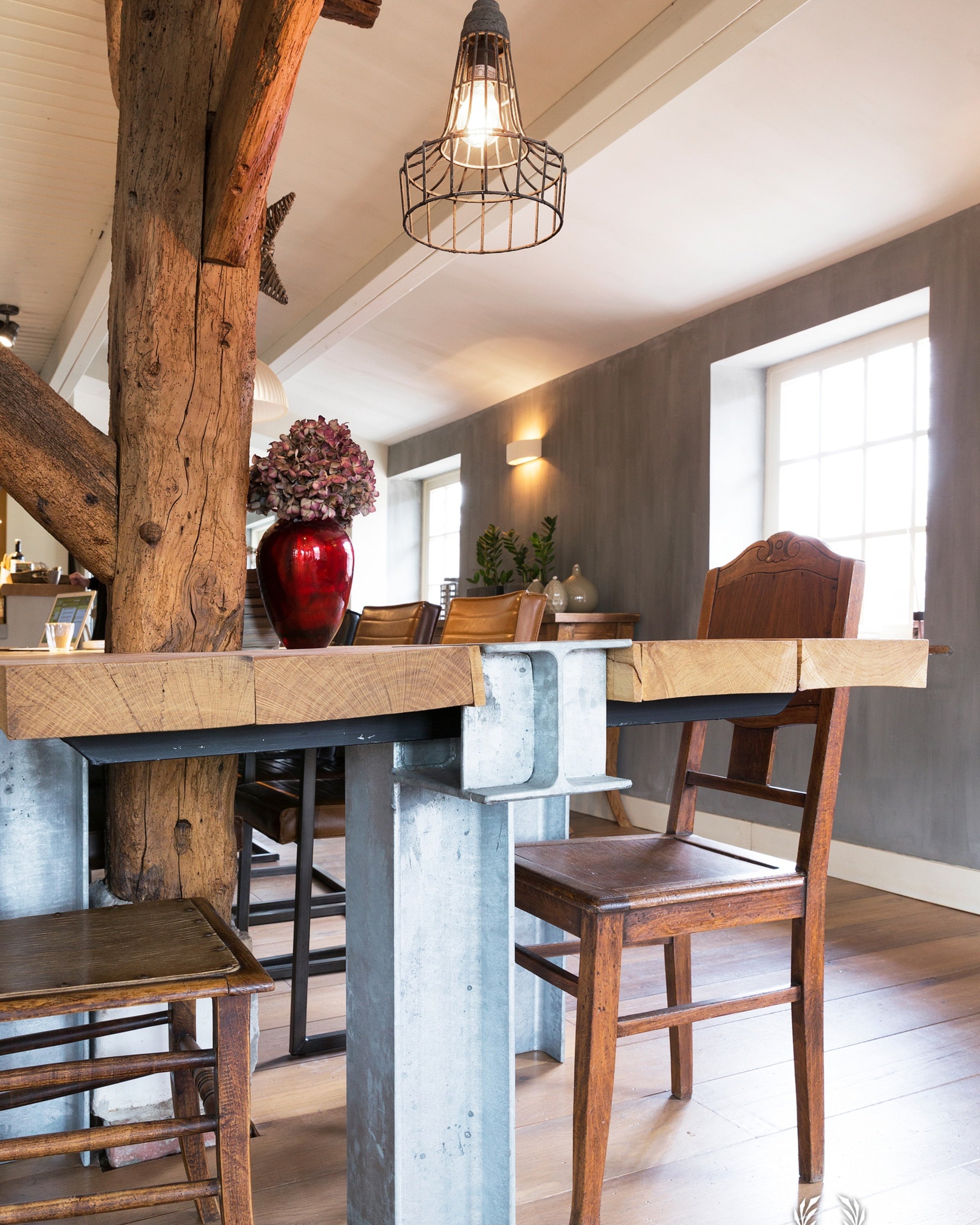 Pure & Original Oxford Blue Fresco kalkverf in interieur