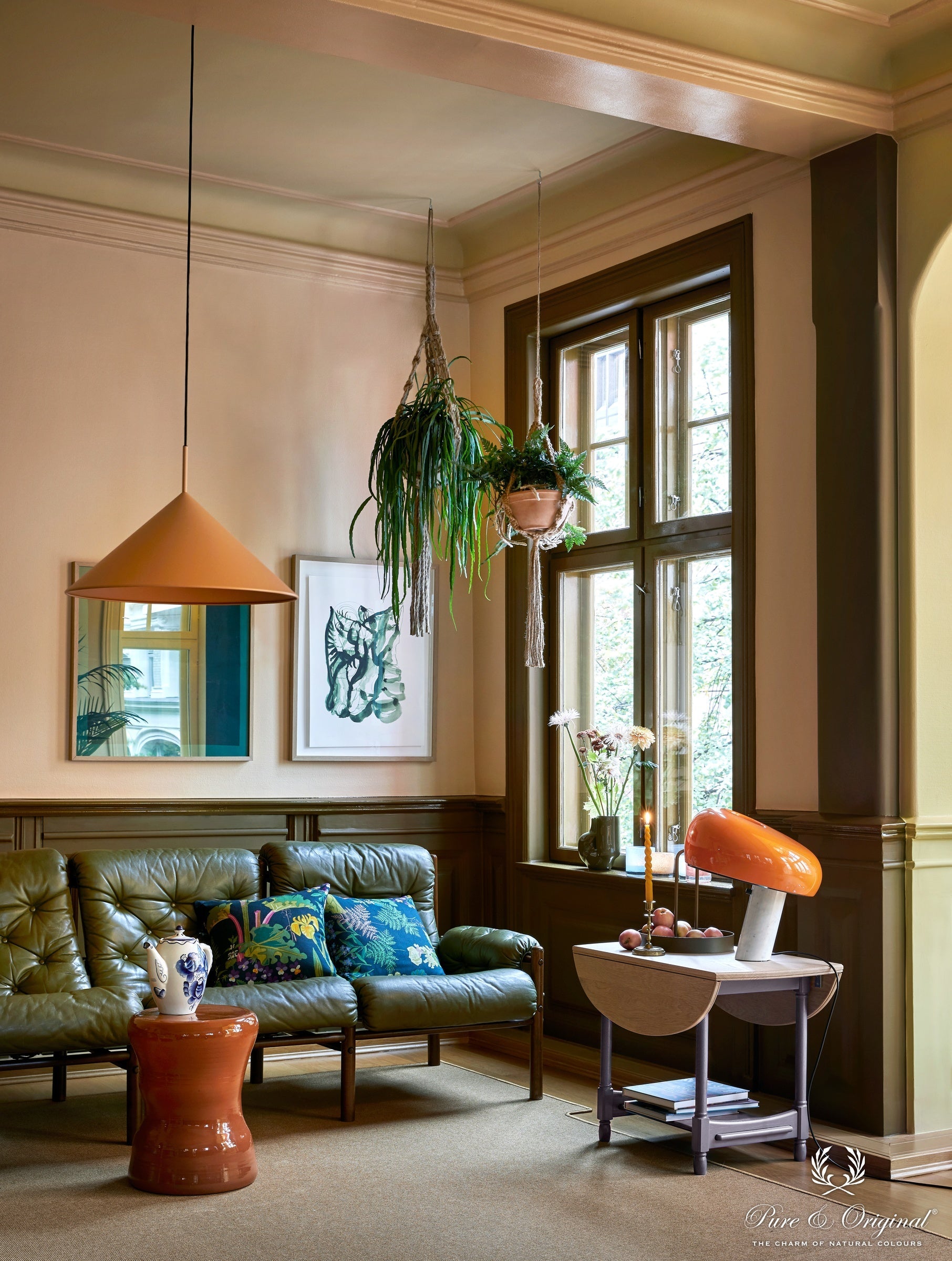 Pure & Original Pale Terracotta Licetto muurverf in interieur