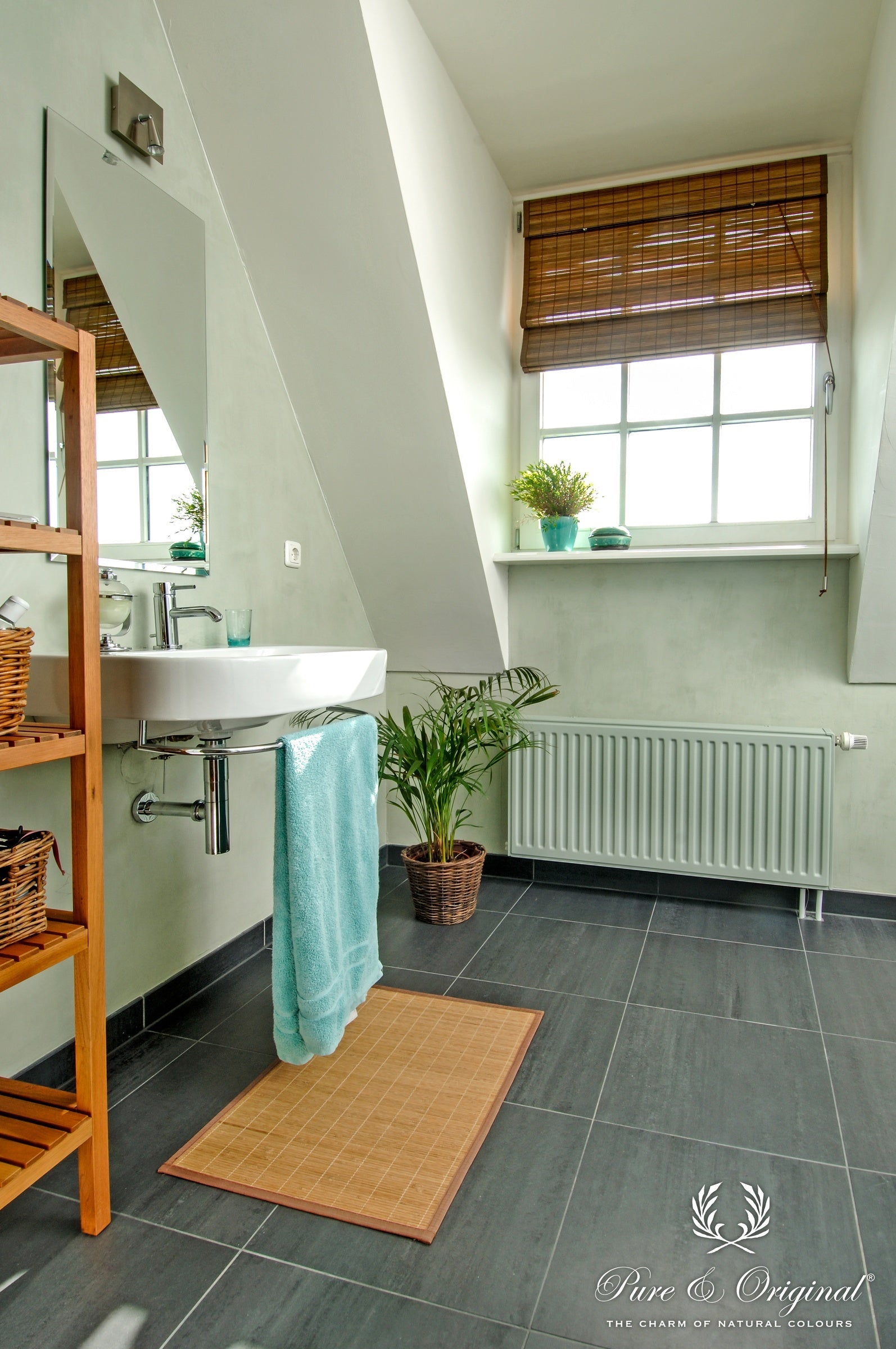Pure & Original Poetic Blue Fresco kalkverf in interieur
