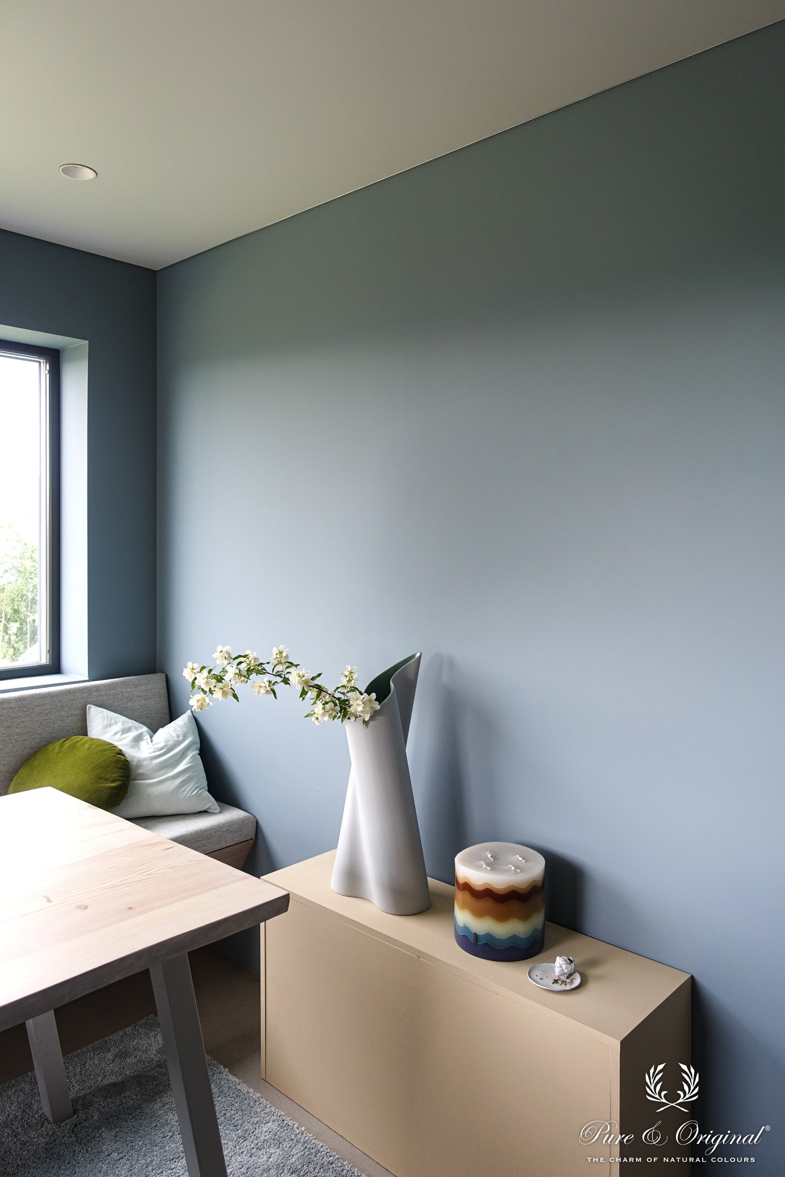 Pure & Original Polar Blue Licetto muurverf in interieur