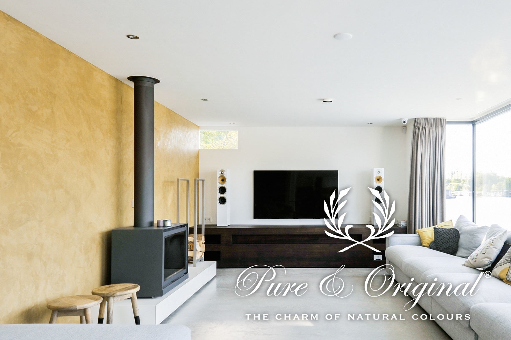 Pure & Original Provincial Gold Marrakech Walls kalkstuc in interieur