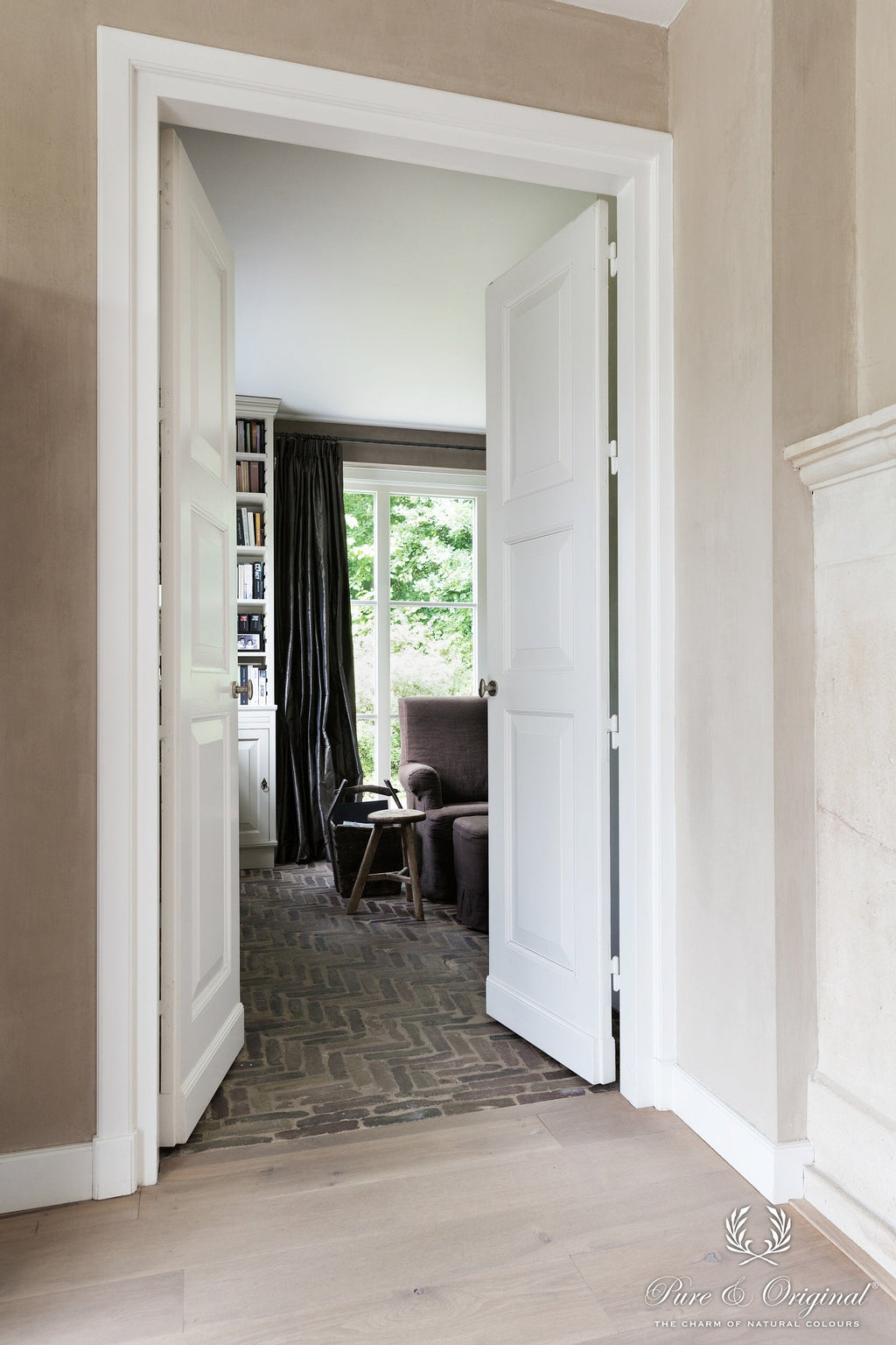 Pure & Original Sand Storm Fresco kalkverf in interieur