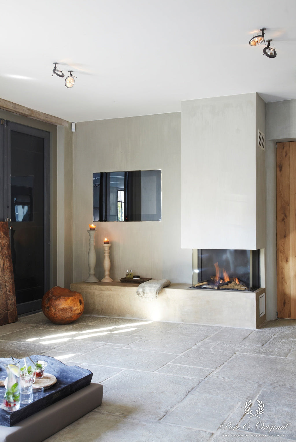 Pure & Original Sea Foam Fresco kalkverf in interieur