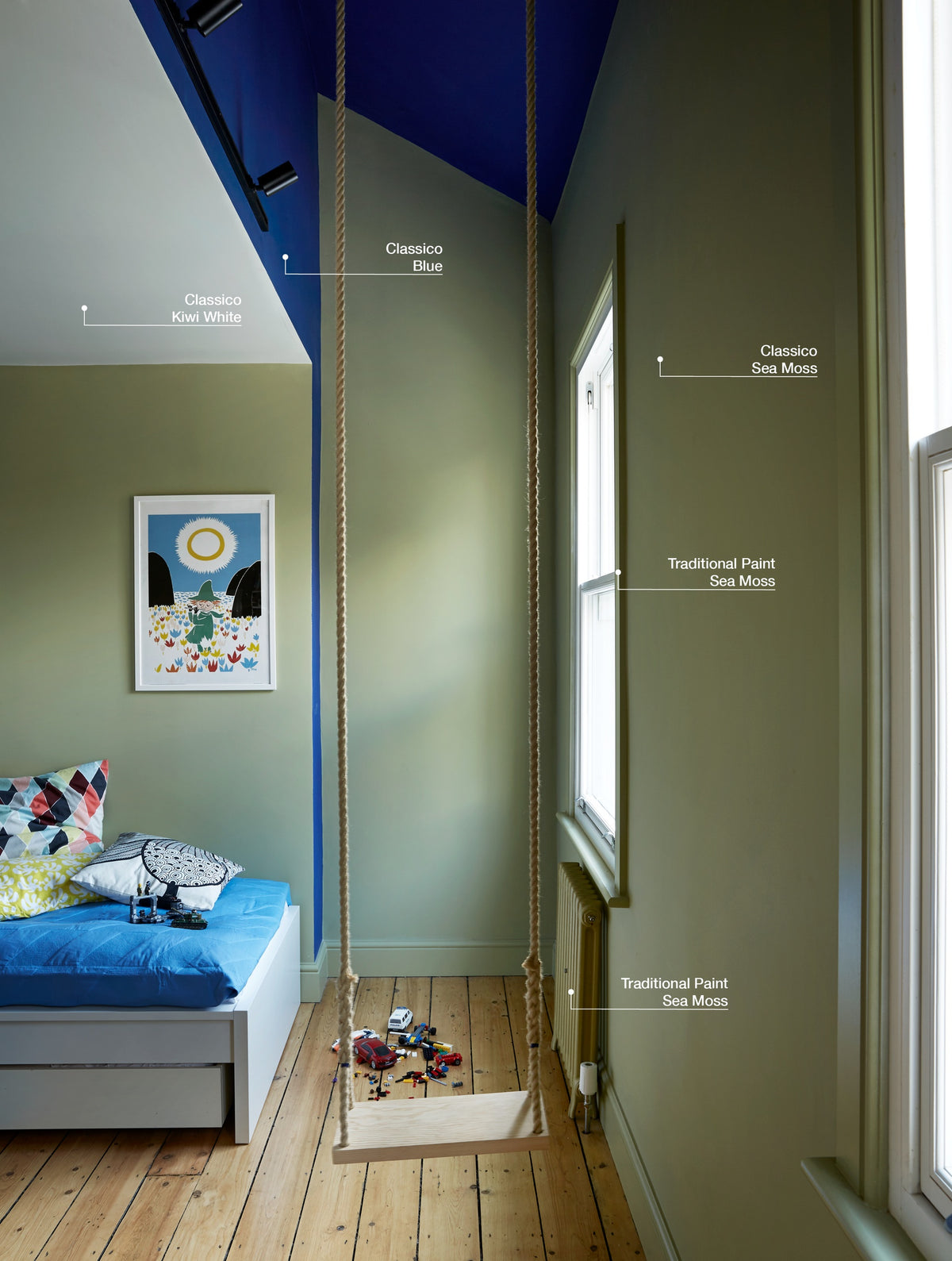 Pure & Original Sea Moss Classico krijtverf in interieur