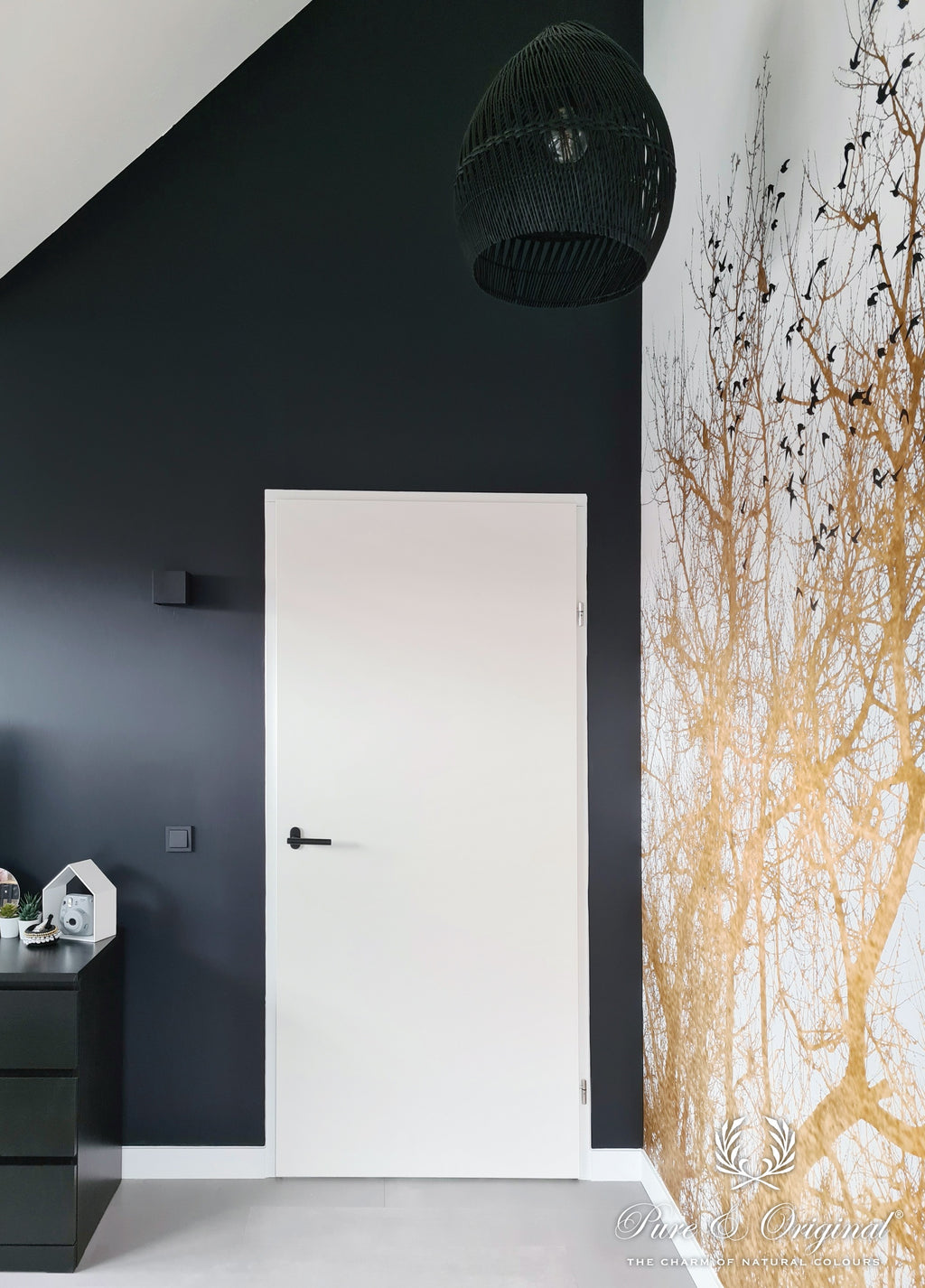 Pure & Original Slate Grey Licetto muurverf in interieur