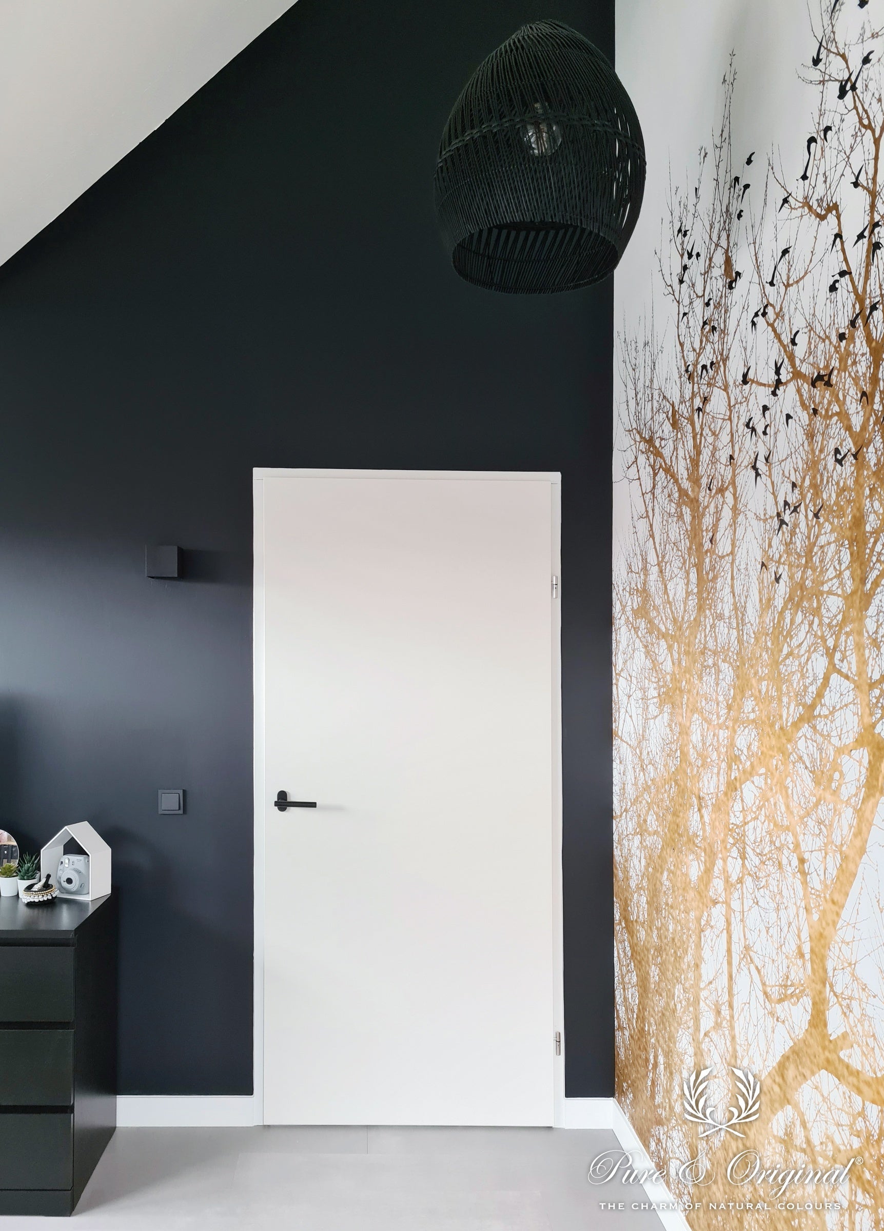 Pure & Original Slate Grey Licetto muurverf in interieur