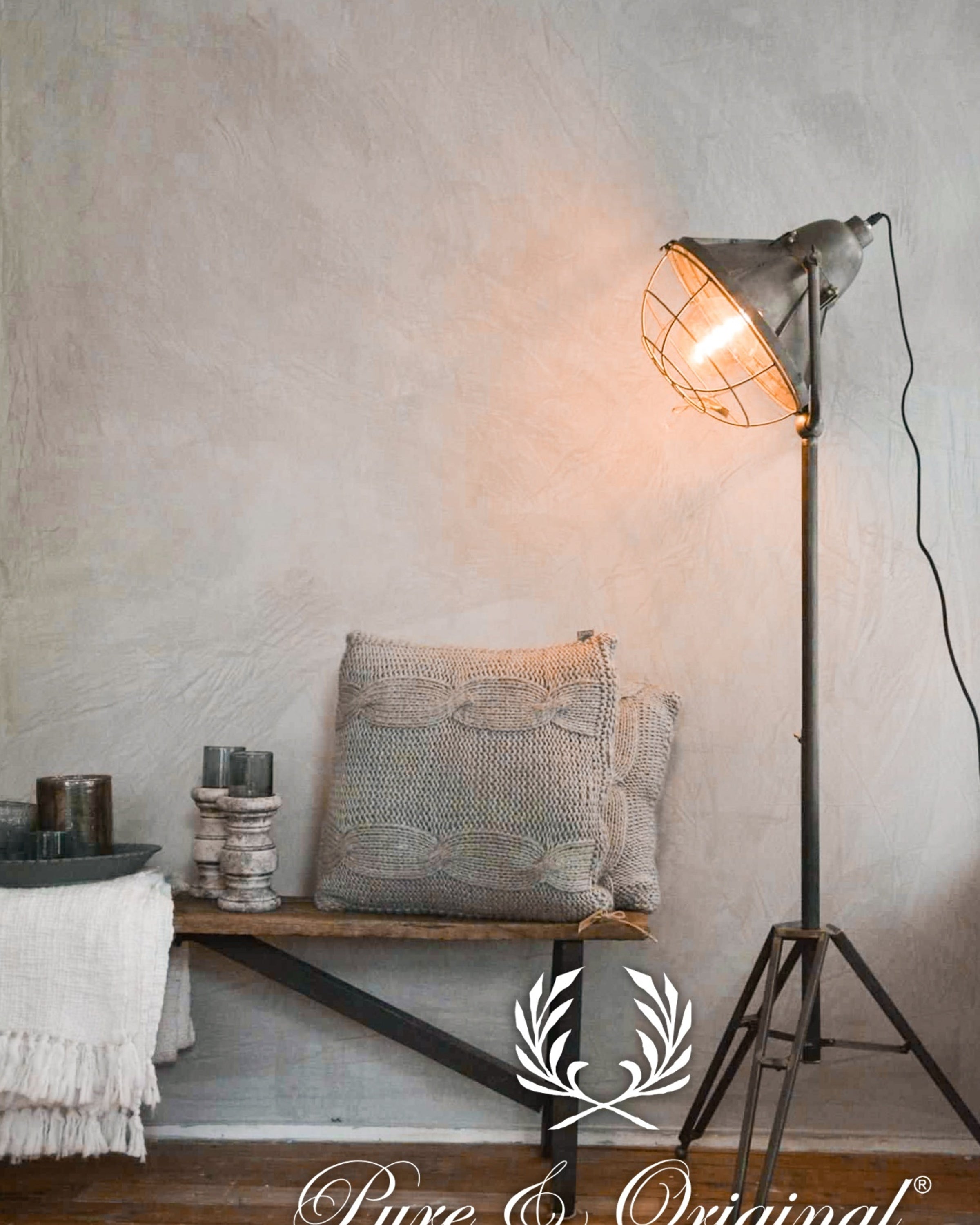 Pure & Original Soft Taupe Marrakech Walls kalkstuc in interieur