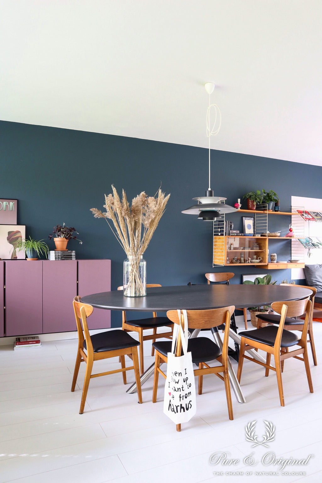 Pure & Original Steel Blue Licetto muurverf in interieur