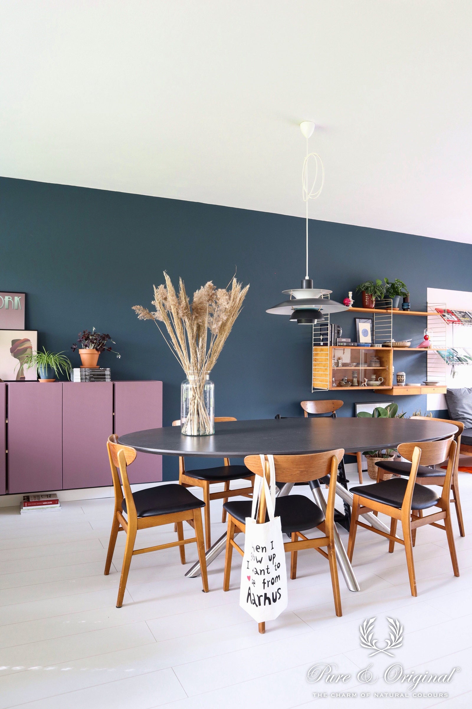 Pure & Original Steel Blue Licetto muurverf in interieur