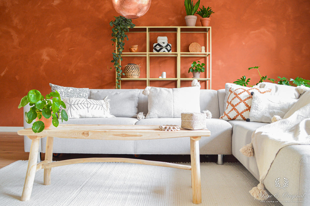 Pure & Original Terracotta Fresco kalkverf in interieur