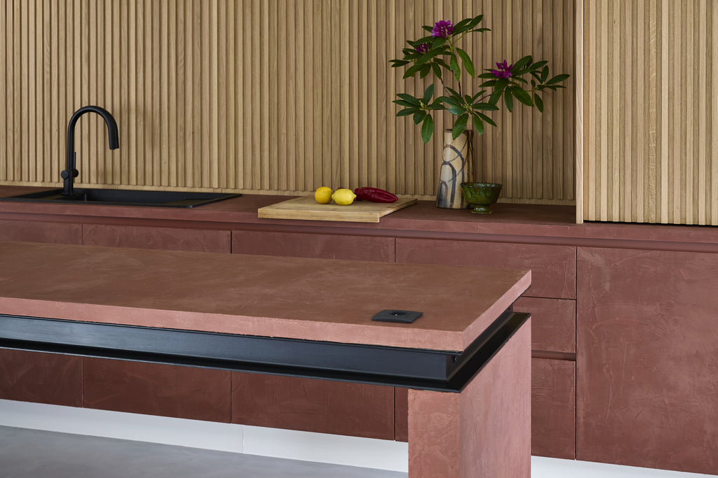 Pure & Original Terracotta Massif muurverf in interieur