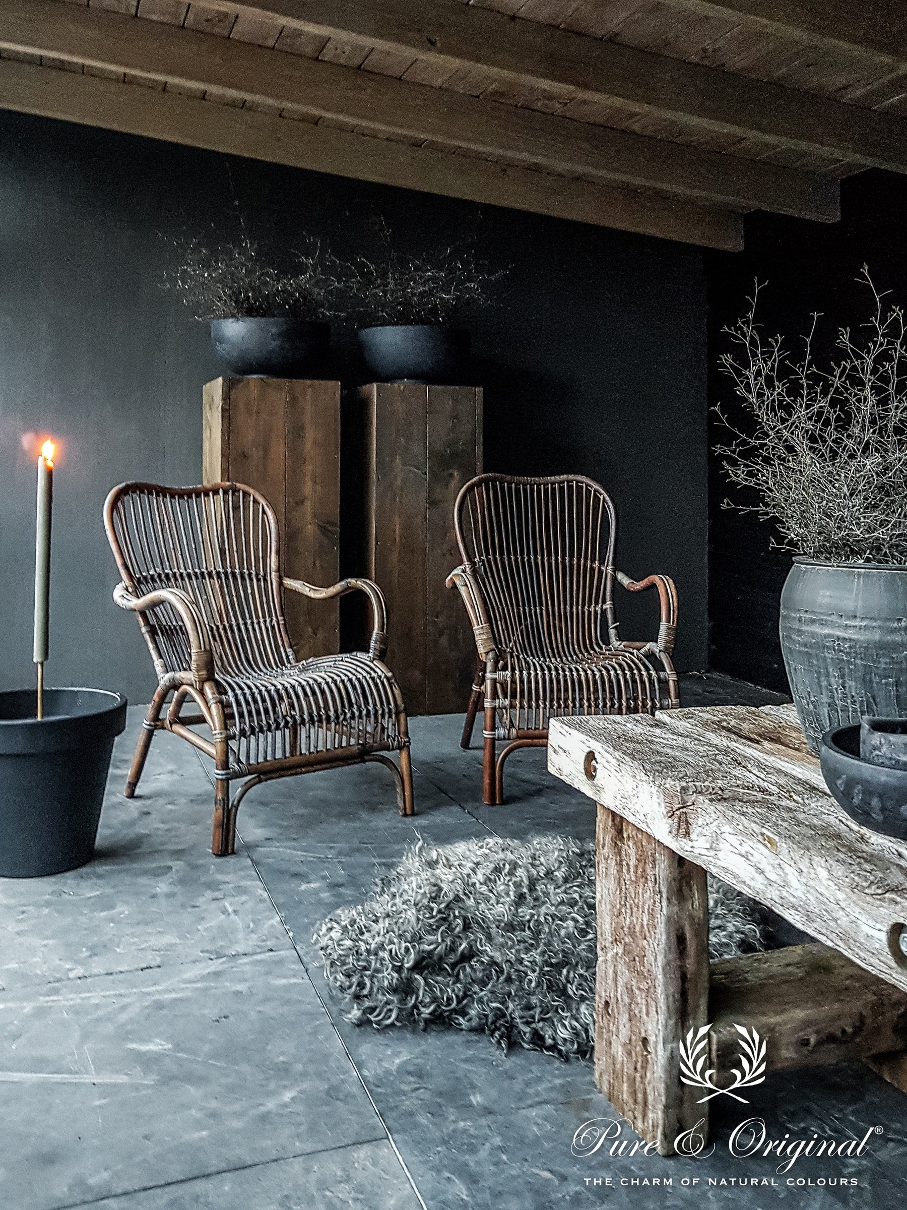 Pure & Original Thunder Sky Classico krijtverf in interieur