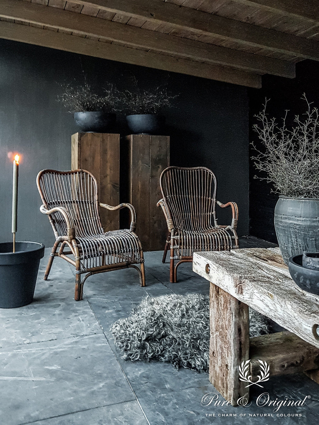 Pure & Original Thunder Sky Classico krijtverf in interieur
