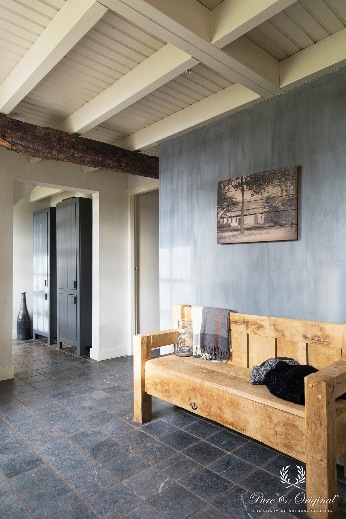 Pure & Original Thunder Sky Fresco kalkverf in interieur