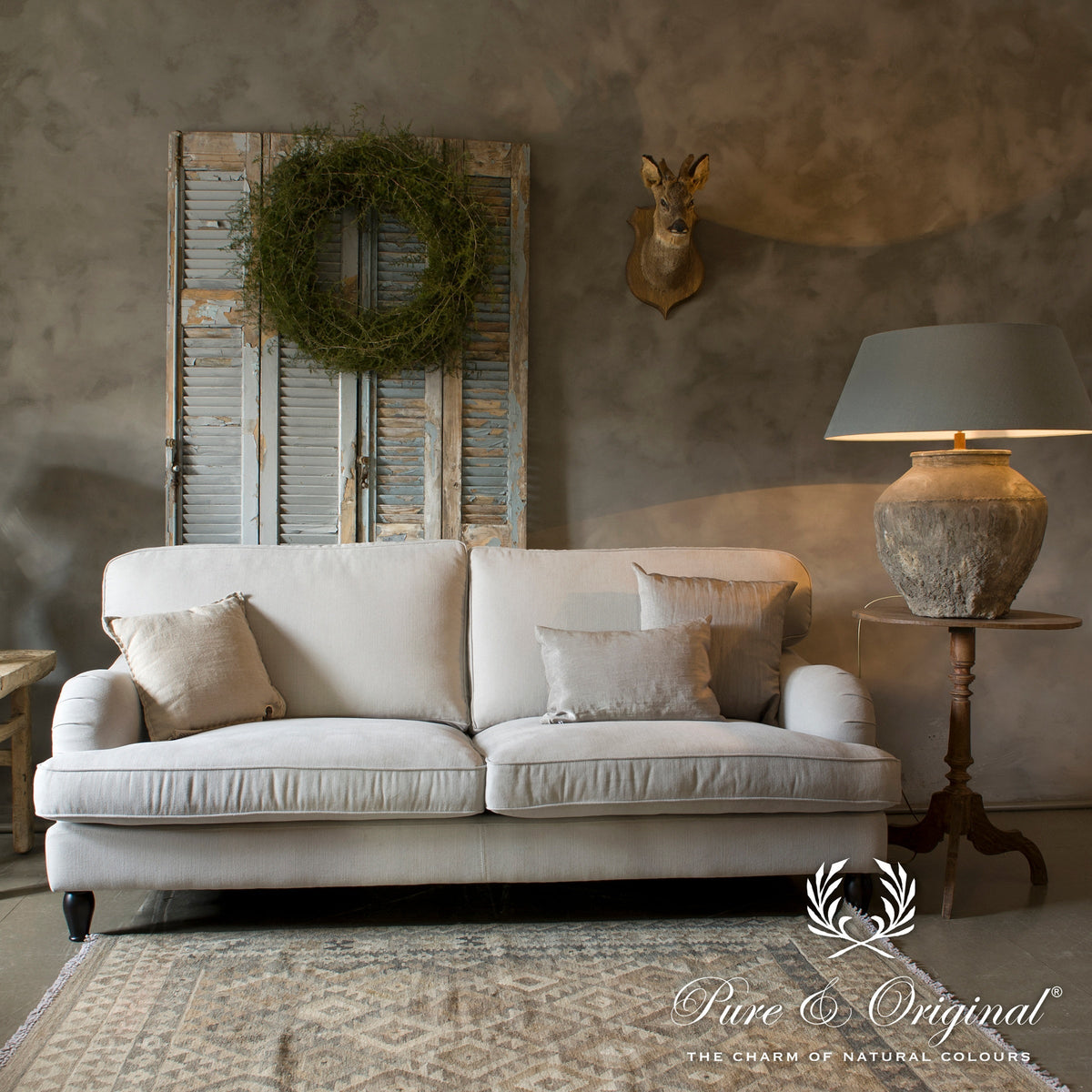 Pure & Original Thunder Sky Fresco kalkverf in interieur