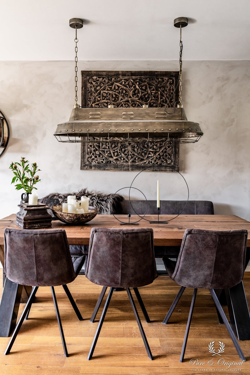 Pure & Original Warm Grey Fresco kalkverf in interieur
