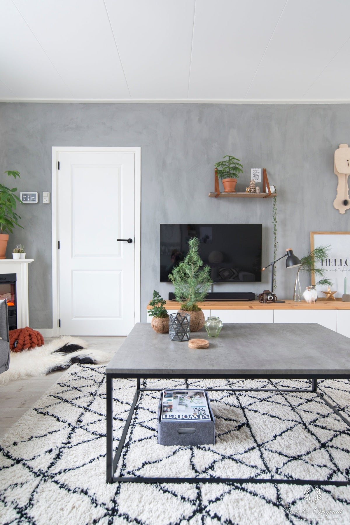 Pure & Original White Rhino Fresco kalkverf in interieur