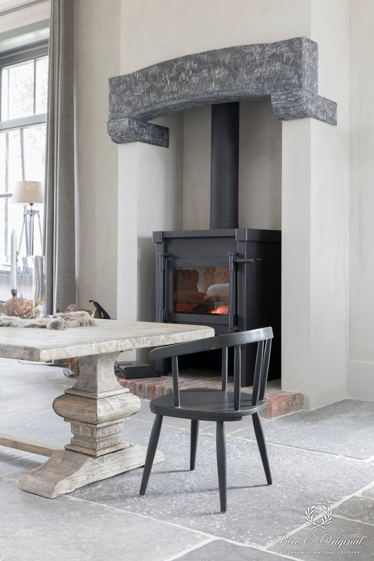Pure & Original Wild Garlic Fresco kalkverf in interieur