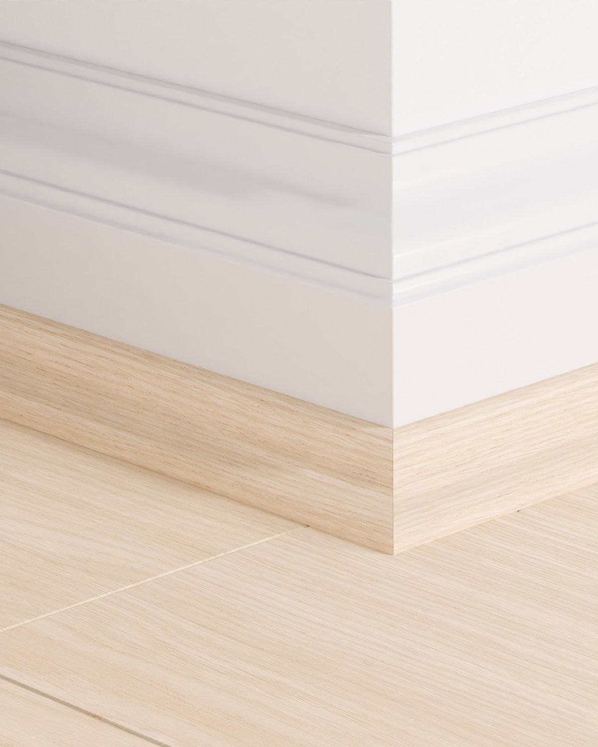 Quick-Step Kwadrant Plint QSSCOT08258 Ivoor Eik - 17 x 17 x 2400 mm - productfoto