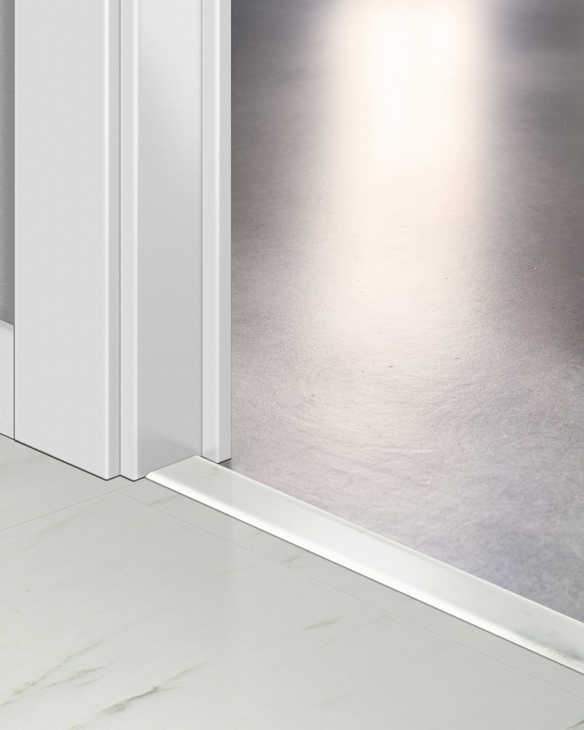 Quick-Step Incizo Profiel QSVINCP40136 Wit Carrara-Marmer - 8 x 45 x 2000 mm - productfoto