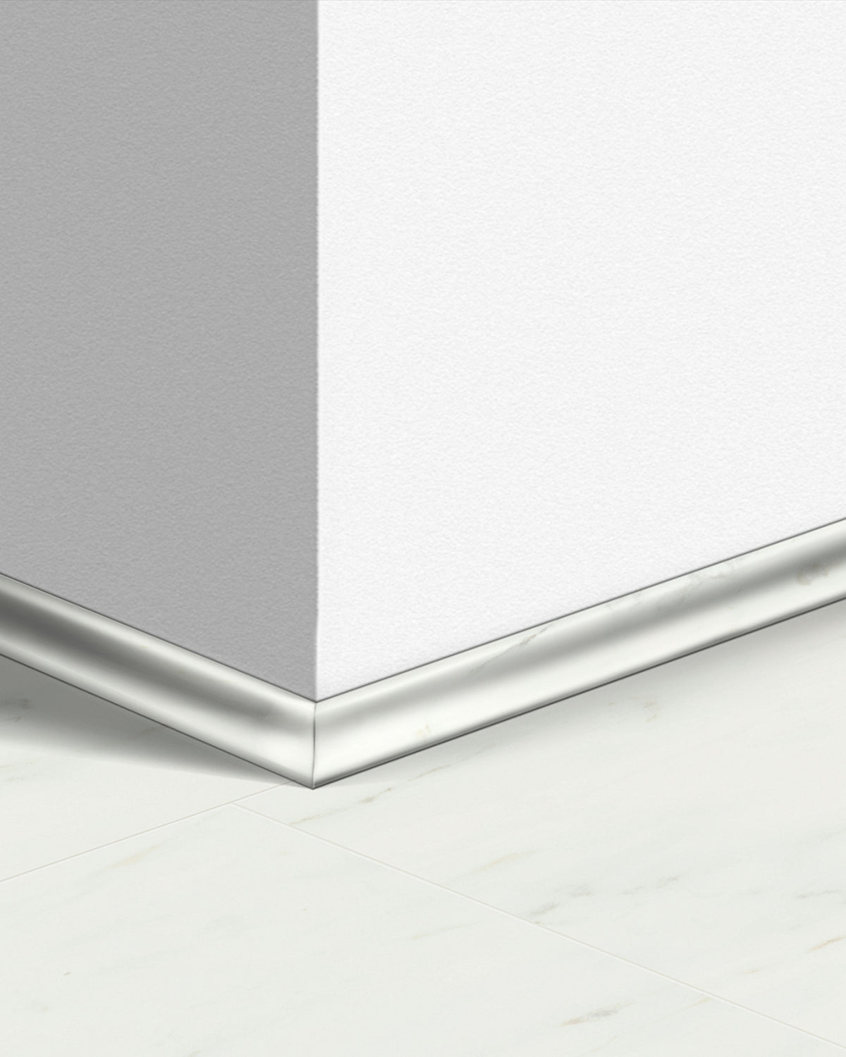 Quick-Step Kwadrant Plint QSVSCOT40136 Wit Carrara-Marmer - 17 x 17 x 2400 mm - productfoto