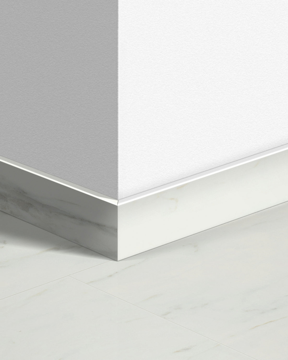 Quick-Step Plint QSVSK40136 Wit Carrara-Marmer - 12 x 58 x 2400 mm - productfoto
