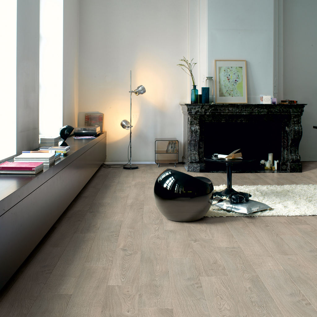 Quick-Step Classic CLM1405 Oude Lichtgrijze Eik - Laminaat Stroken - sfeerbeeld