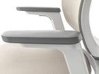Sedus se:flex ergonomische bureaustoel wit-lichtgrijs, detailfoto 2