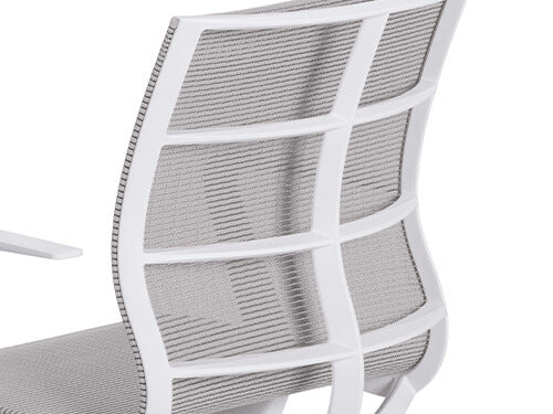 Sedus se:joy ergonomische bureaustoel wit-lichtgrijs, detailfoto 1