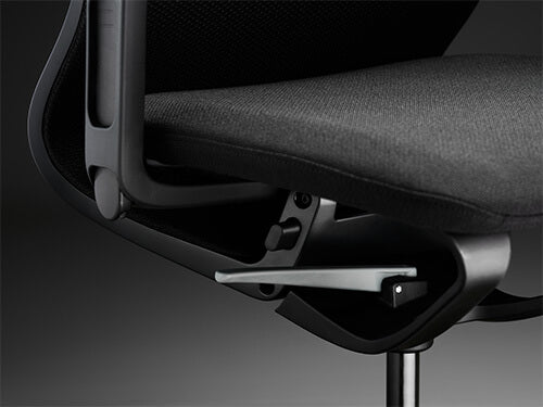 Sedus se:motion net ergonomische bureaustoel zwart, detailfoto 2
