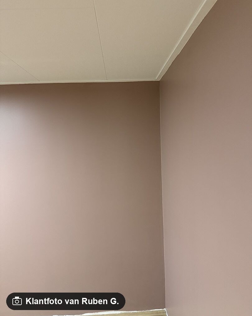 Klantfoto van Ruben G. bij Tester Farrow & Ball Sulking Room Pink (295)
