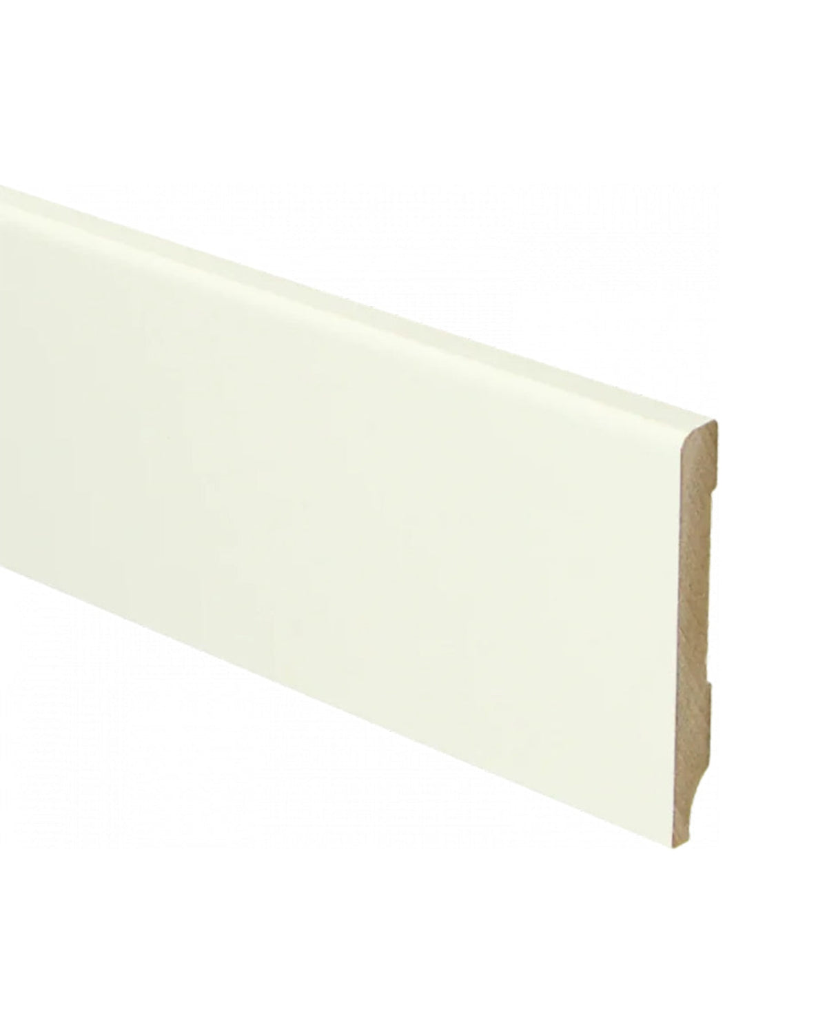 Trots MDF Plint Gebroken Wit Gegrond - RAL 9010 - 7 x 0,9 cm - productfoto