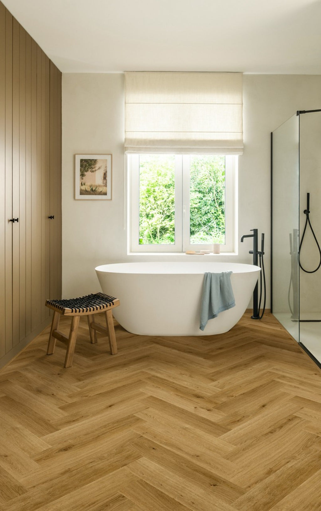 Staal Quick-Step Impressive Design IMD8244 Kaneel Eik - Laminaat Visgraat