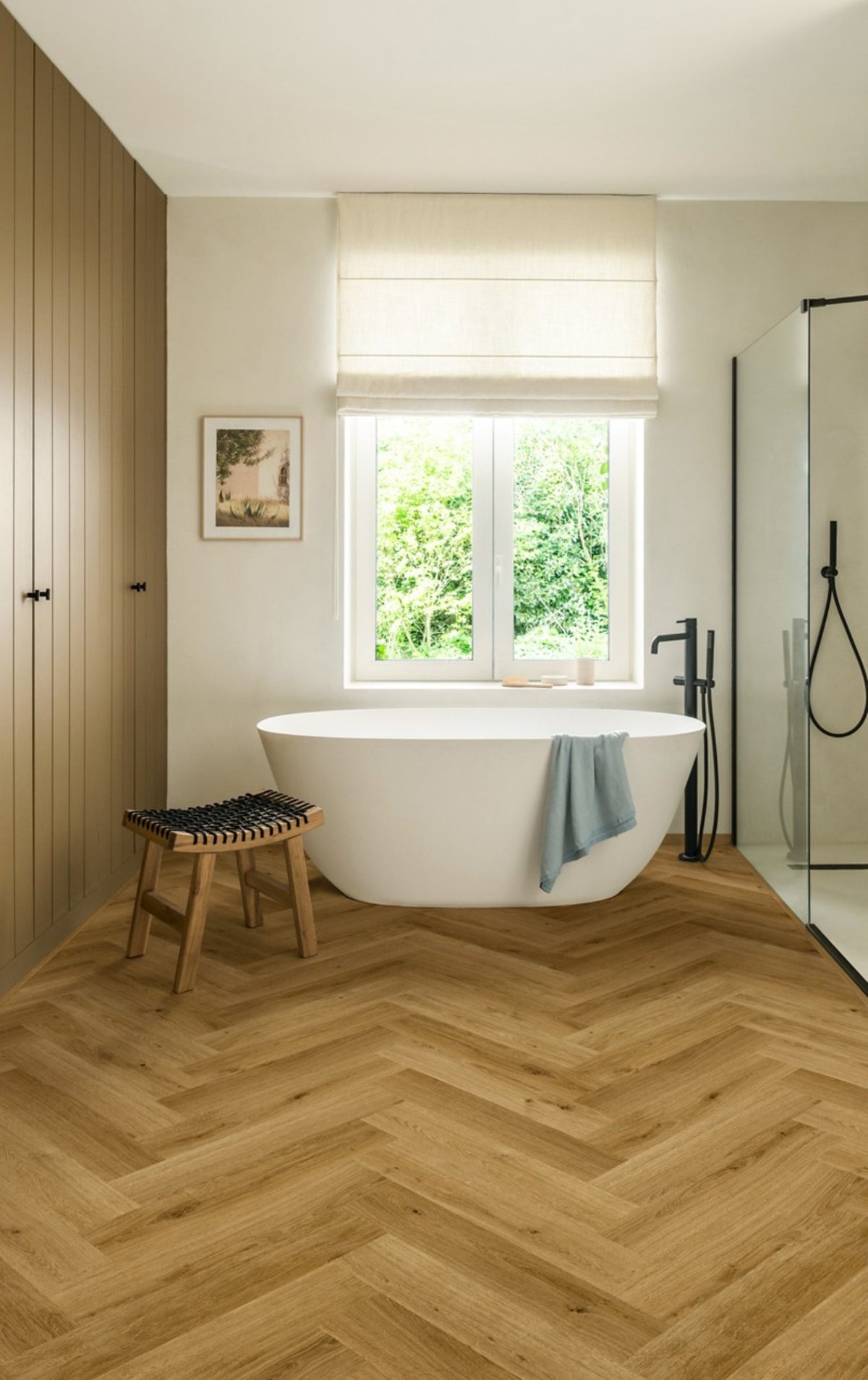 Staal Quick-Step Impressive Design IMD8244 Kaneel Eik - Laminaat Visgraat