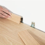 Bevestigingclips voor Quick-Step staande plint - Bij 7 en 8mm vloerdikte - toepassing