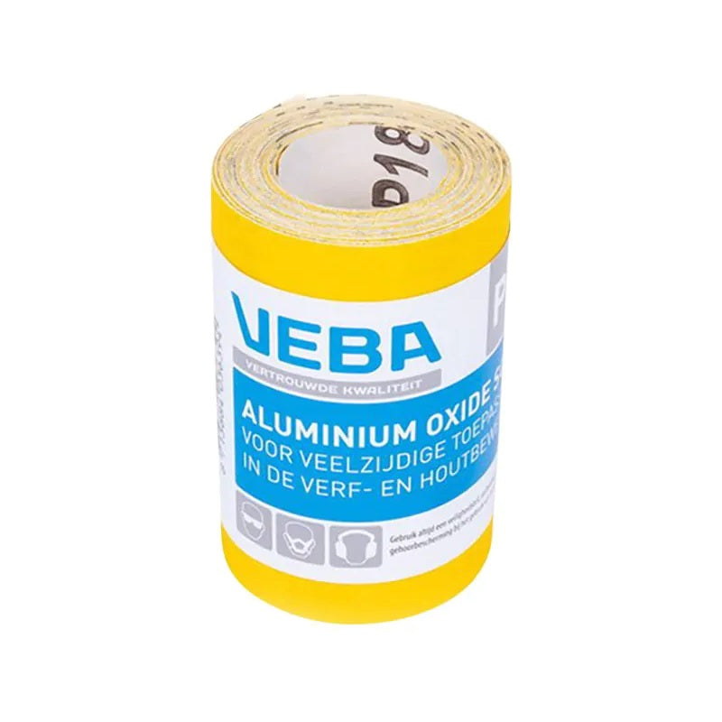 Schuurpapier P180 - 95 mm x 5 m - Aluminium oxide
