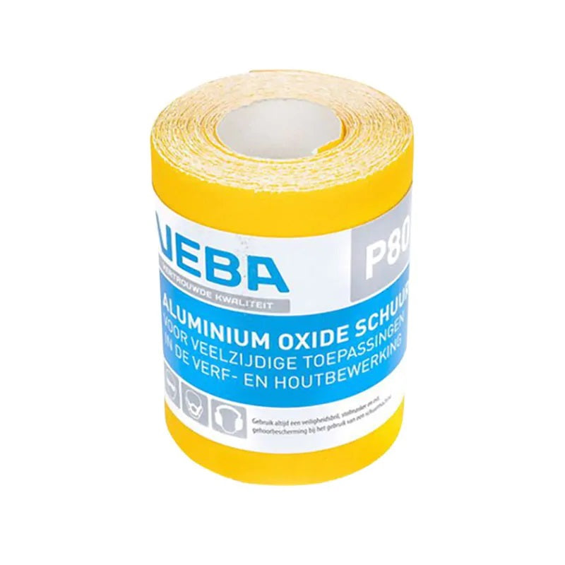 Schuurpapier P80 - 95 mm x 5 m - Aluminium oxide