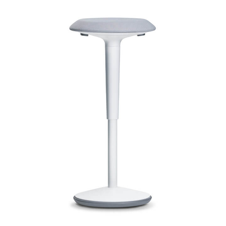 Sedus se:fit - Ergonomische Zit-Sta Kruk - Wit-Lichtgrijs