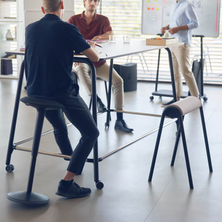 Sedus se:fit - Ergonomische Zit-Sta Kruk - Zwart