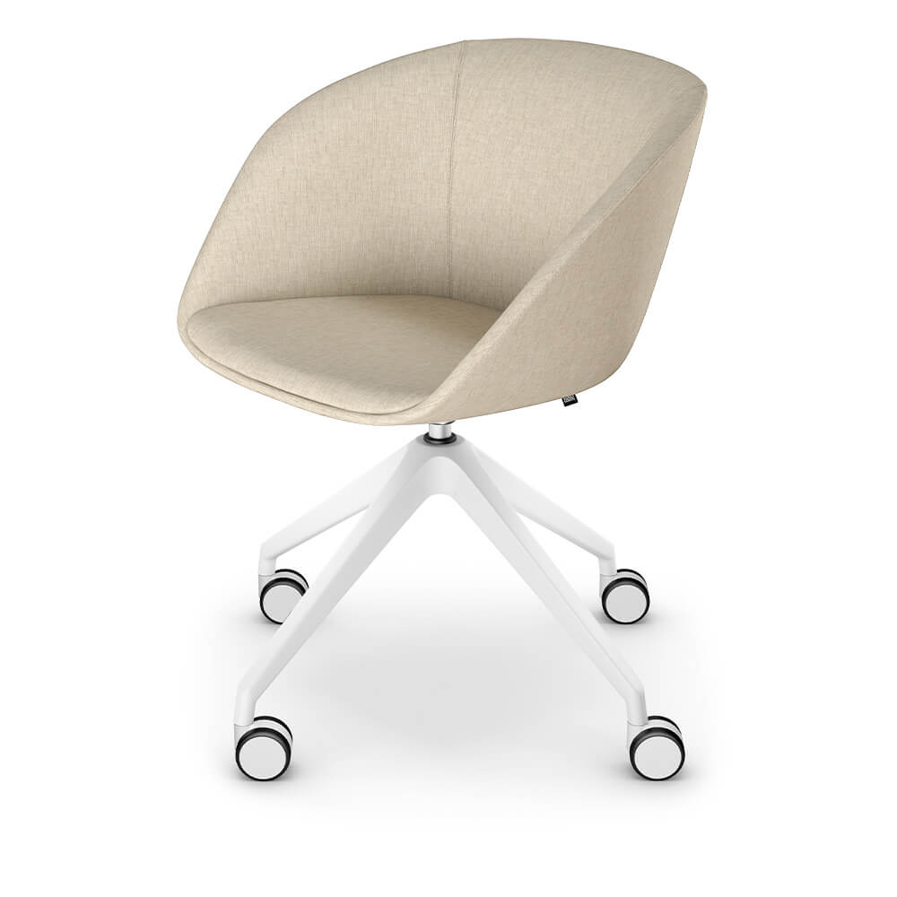 Sedus on spot cosy - Ergonomische Thuiswerk Fauteuil - Beige-Wit