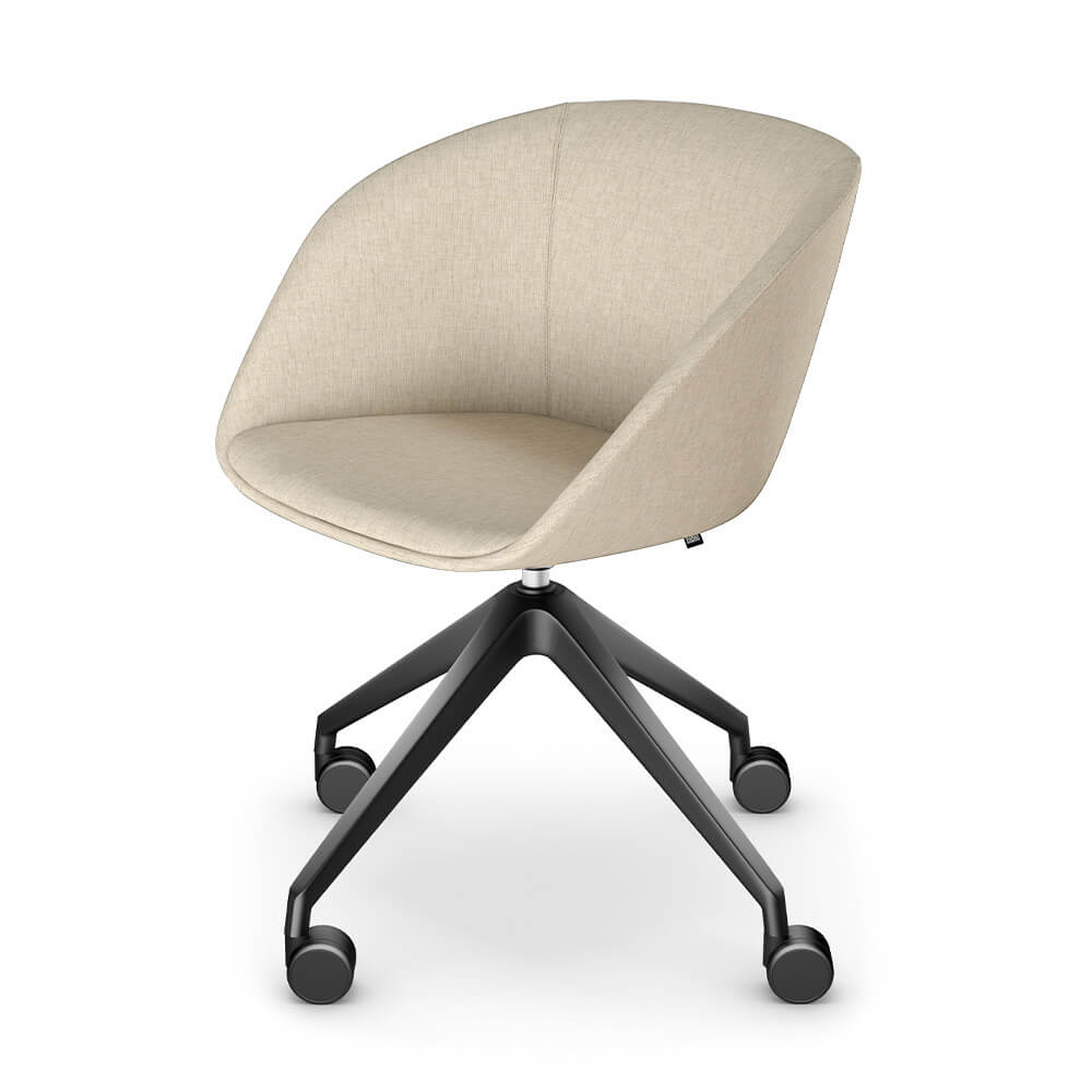 Sedus on spot cosy - Ergonomische Thuiswerk Fauteuil - Beige-Zwart