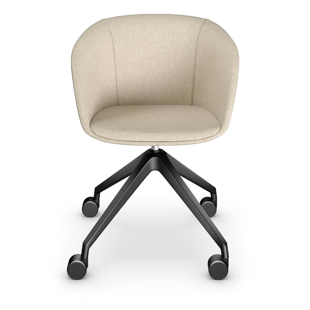 Sedus on spot cosy - Ergonomische Thuiswerk Fauteuil - Beige-Zwart