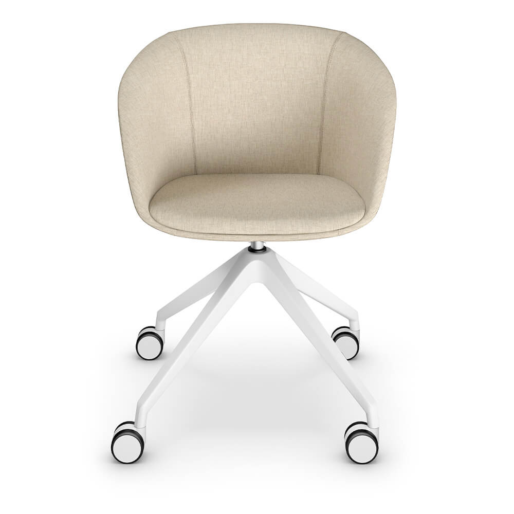 Sedus on spot cosy - Ergonomische Thuiswerk Fauteuil - Beige-Wit