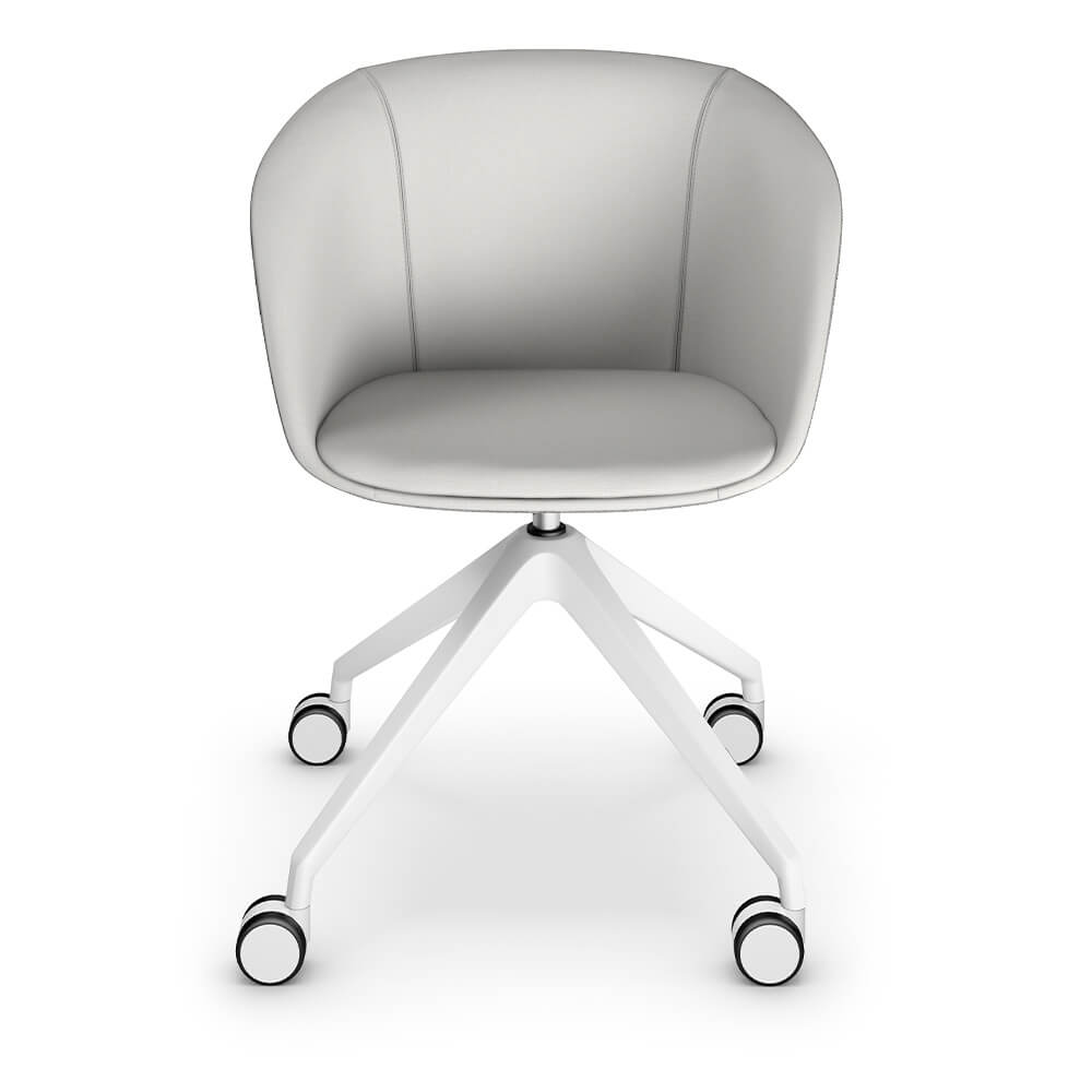 Sedus on spot cosy - Ergonomische Thuiswerk Fauteuil - Lichtgrijs-Wit