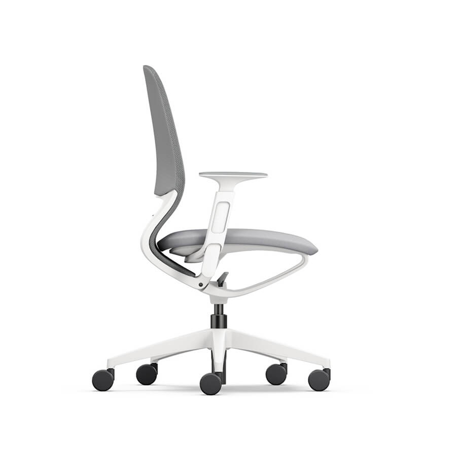 Sedus se:motion net - Ergonomische Bureaustoel - Wit-Lichtgrijs